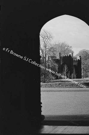 BIRR CASTLE  TELESCOPE THROUGH HALL DOOR